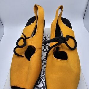 Andre Assous Yellow Sandals